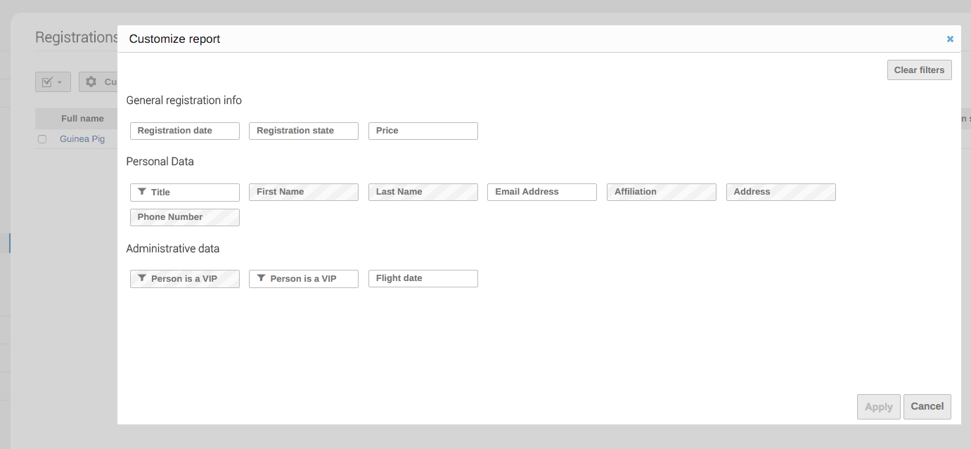 Registration Configuration